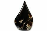 Polished Indonesian Blue Amber Flame #355809-1